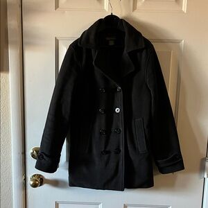 Banana Republic Black Pea Coat